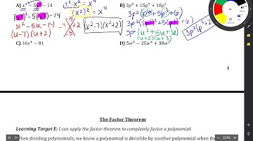Factoring Polynomials in Quadratic Form