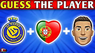 GUESS THE PLAYER BY CLUB + NATIONALITY + EMOJI ⚽ Football Quiz 2024 | Ronaldo, Messi, Neymar, Mbappe