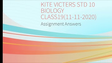 Kite victers std10 class19 Assignment answers(11-11-2020)