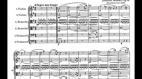 Brahms - String Sextet 2 Op36 (Score)