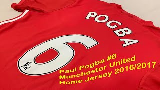 Unboxing Manchester United Home Jersey 2016/2017 #6 Pogba