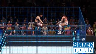 WWE 2k20 Smackdown live Alicia Fox vs Bayley Steel Cage winner faces Alexa Bliss at Extreme Rules