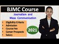 BJMC course, Journalism and mass communication career in India