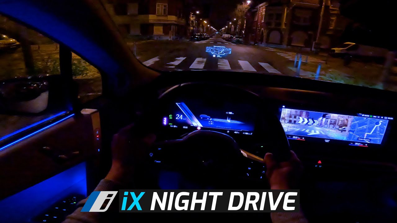 BMW iX NIGHT POV DRIVE - AMBIENT LIGHTS 