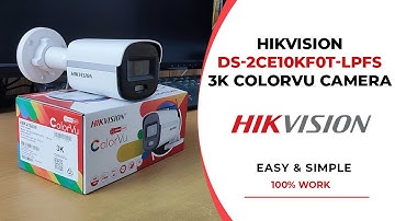 Review Hikvision DS-2CE10KF0T-LPFS | 3K Smart Hybrid Light Camera with ColorVu