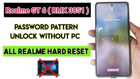 Realme GT 6 ( RMX 3851 ) Password Pattern Unlock without PC | Realme GT 6 Forgot Password Solution