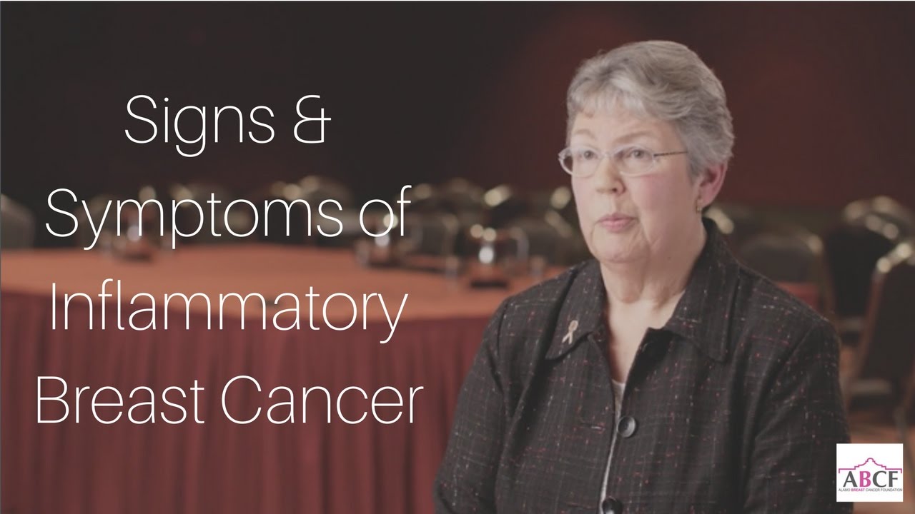 What Are The Symptoms Of Inflammatory Breast Cancer Youtube