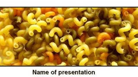 Macaroni PowerPoint Template by PoweredTemplate.com