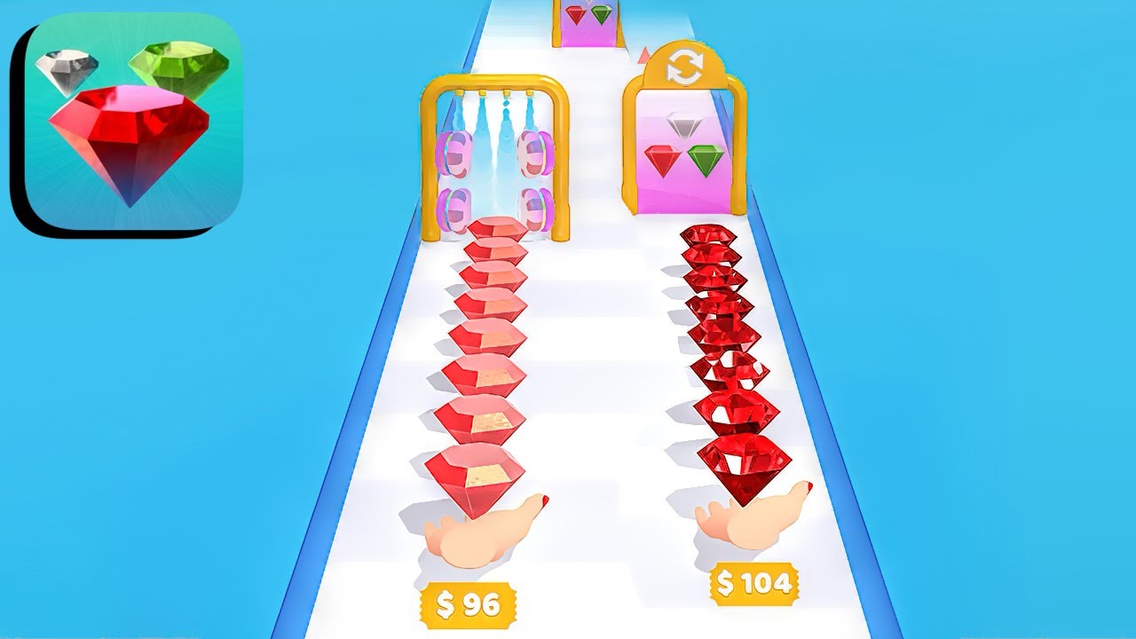 GEM STACK ALL LEVELS GAMEPLAY ANDROID,IOS (LEVELS 56) YouTube