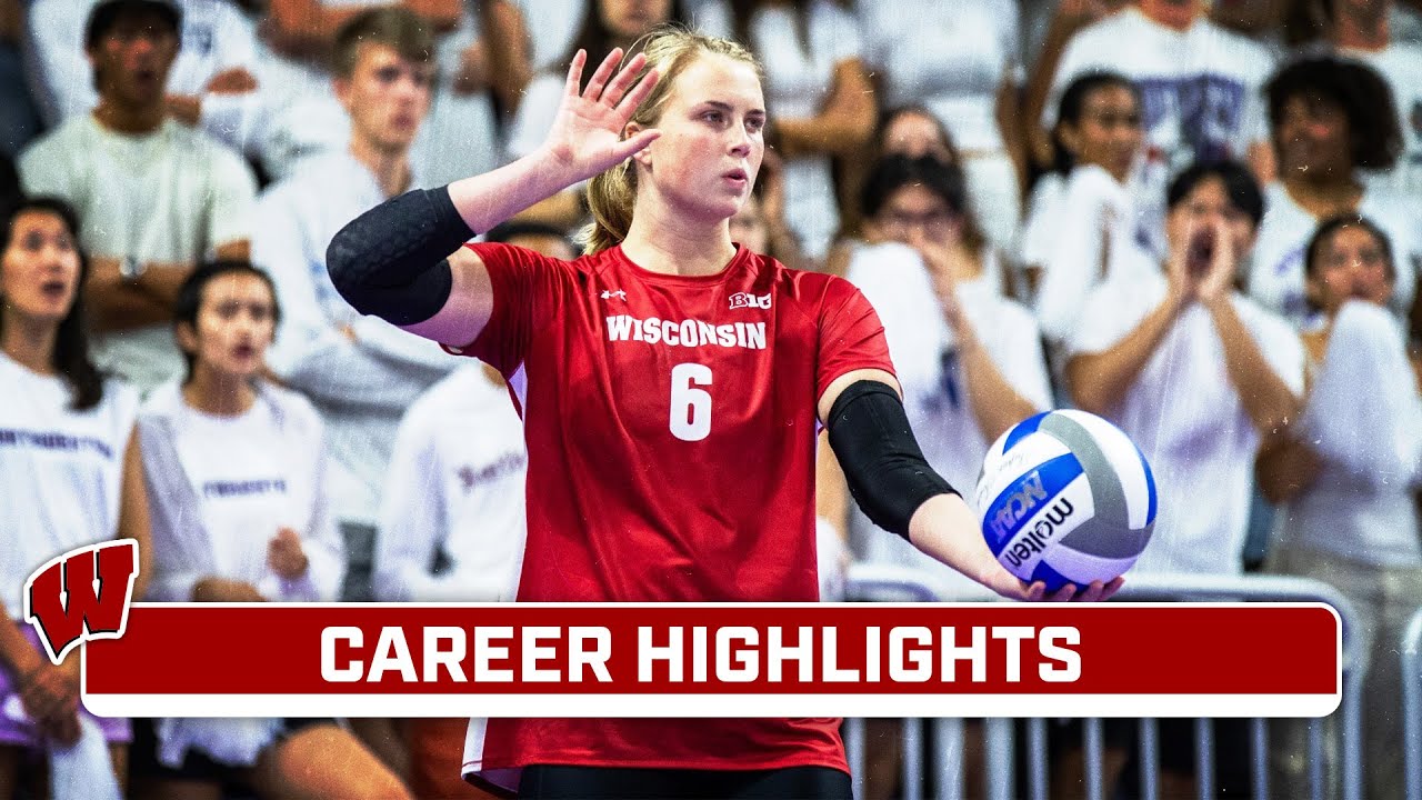 Career Highlights: Wisconsin S MJ Hammill | Wisconsin Volleyball - YouTube