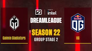 Dota2 - Gaimin Gladiators vs OG - Game 2 - DreamLeague Season 22 - Group Stage 2