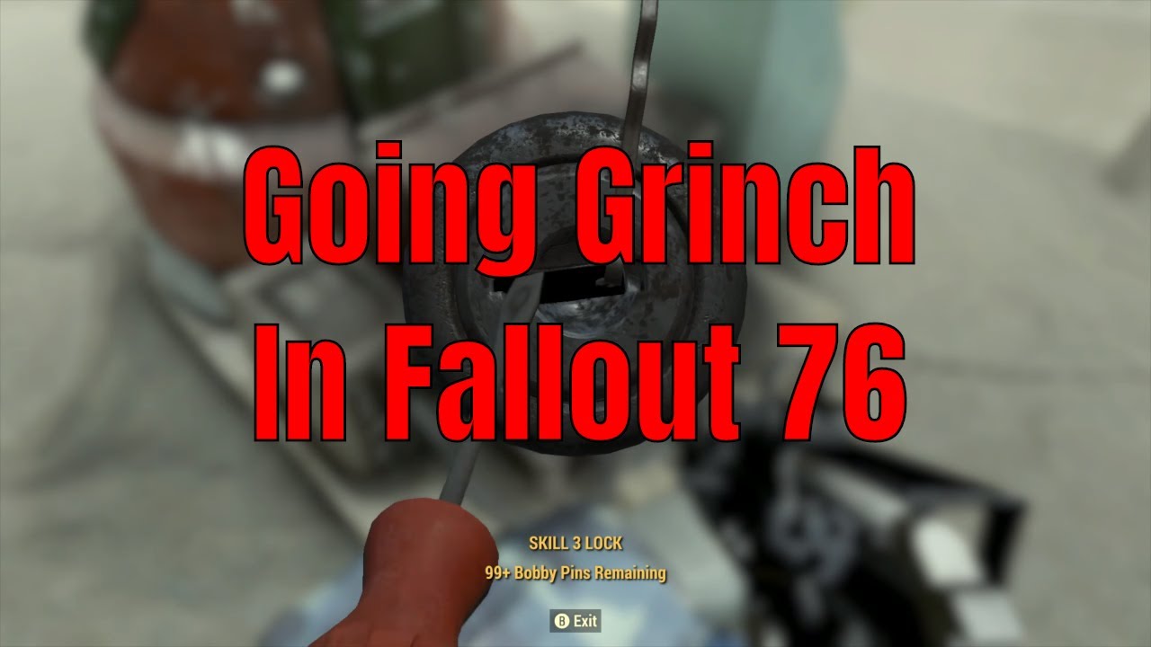 Lockpicking In Fallout 76 A Bounty Adventure YouTube