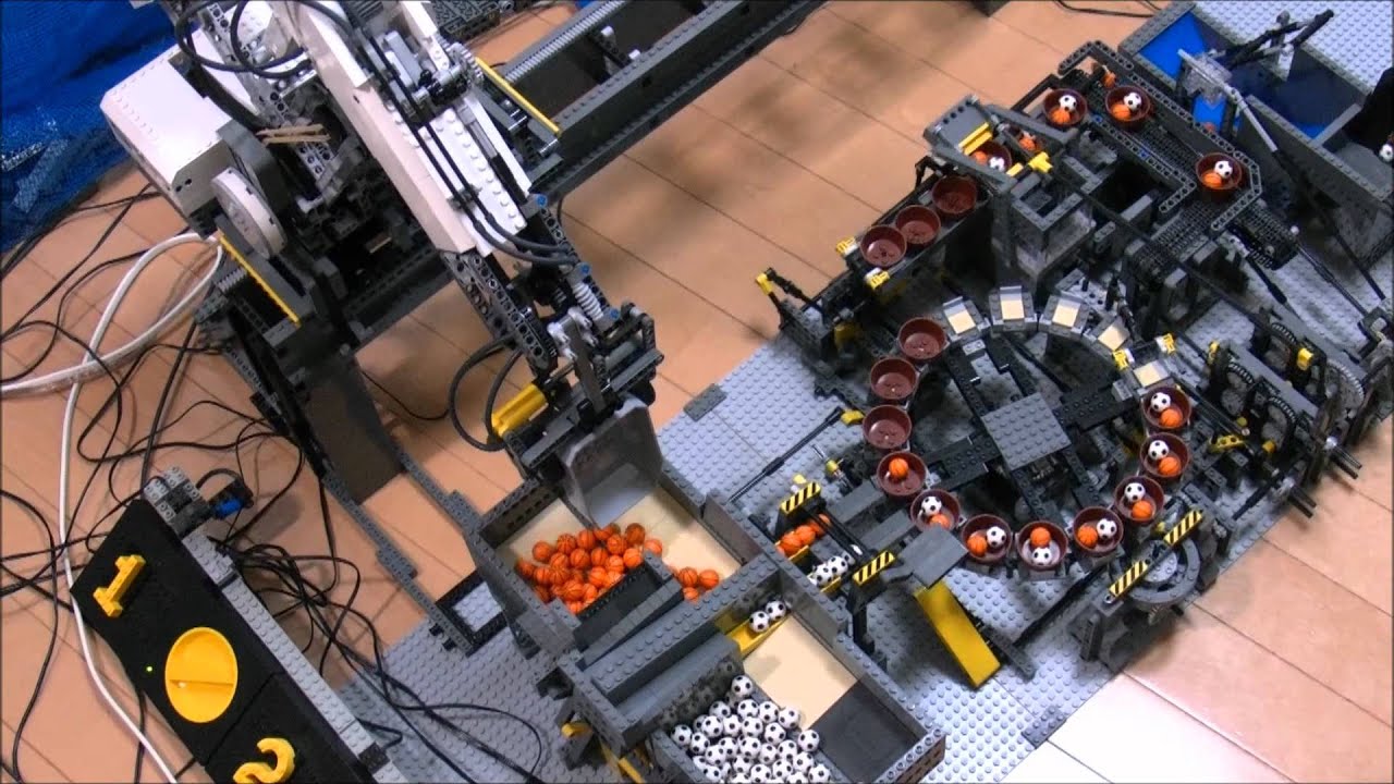 Lego Gbc Loop Ball Factory Nxt 4 Axis Robot レゴ ボール工場 4軸ロボット Youtube