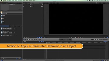 Motion5: Apply a Parameter Behavior to an Object