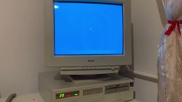 Startup of an old 386 computer running windows 3.11