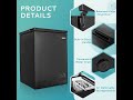 EUHOMY Chest Freezer w/Removable Basket, Adjustable Thermostat, Quiet, Free-Standing, Energy Saving!