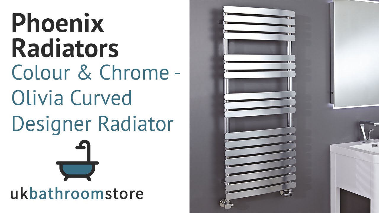Phoenix Radiators - Colour & Chrome Radiators Olivia Curved Designer Radiator - RA160