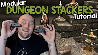 Dungeon Stackers - A Modular Stair System for D&D - Tutorial (Black Magic Craft Episode 072)