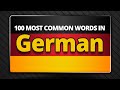 Top 100 Most Common German Words in Context - Learn German Vocabulary