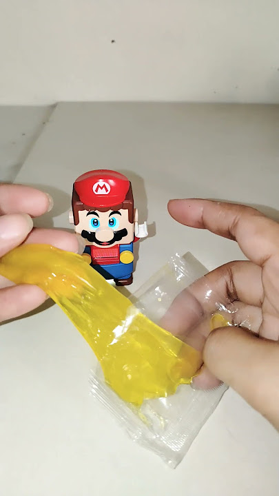 Mario Enjoying Playing Water Slime 🌈🌈 #waterslime #ytshorts #Trending #funny #shorts