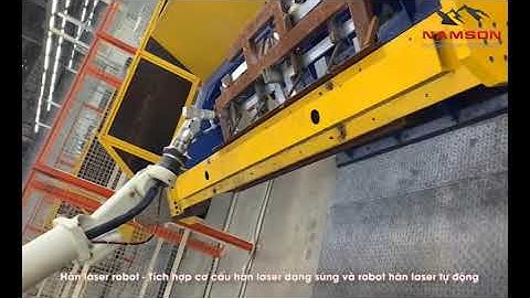 Tích hợp robot hàn - cơ cấu hàn laser dạng súng tích hợp robot hàn tự động