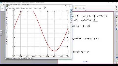 Non Unit Circle Homework Solution Video