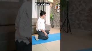 Crow walking #shorts #youtubeshorts #gymfitness #gymworkout #Crowwalk#instagram #flexibility