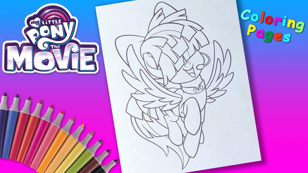 My Little Pony The Movie Coloring pages For kids How To Coloring Serenade - YouTube