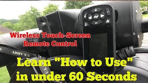 Minn Kota Trolling Motor - The "New" Ulterra "Touch-Screen" Remote Control