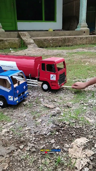 Miniatur truk tangki BBM MURAH VS MAHAL #shorts