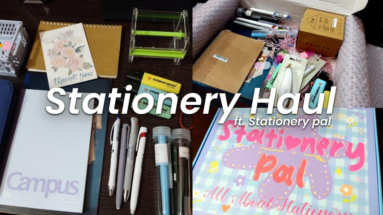 Stationery Haul ft. Stationery pal India YouTube