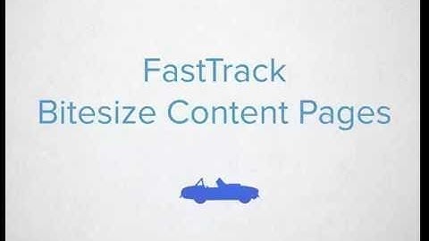 Canvas FastTrack - Bite sized Content Pages