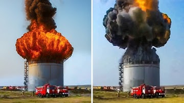 Zware machines en industriële fouten vastgelegd op camera