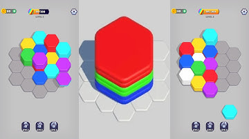 Hexa Sort Gameplay Mobile Game Walkthrough All Levels Android Ios #1