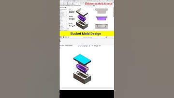 Bucket Mould Design in Solidworks #mold #3ddesign #caddesign #solidworkstutorial