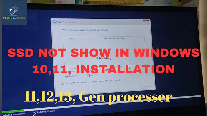 (SOLVED) SSD NOT SHOWING IN WINDOWS 10 & 11 INSTALLATION ON INTEL 11th, 12th and 13th GEN --IN HINDI