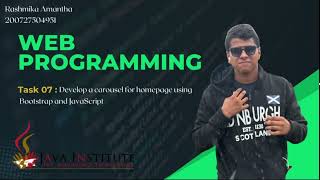 Java Institute For Advanced Technology | WebProgrammin Task 07
