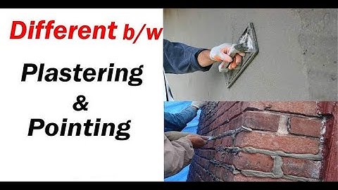 Difference between Plastering and Pointing? #civilkhoj #civilengineer #jaipur #construction