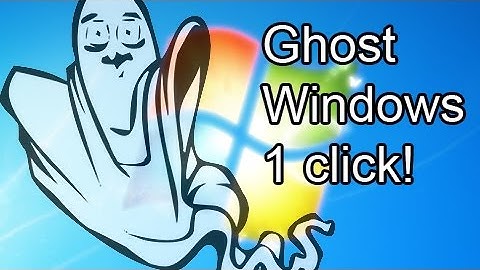Onekey - Ghost Windows chỉ với 1 click! (không cần USB)