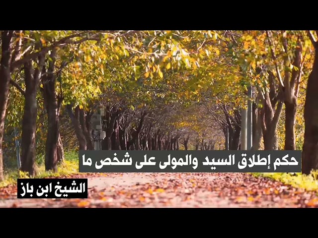الشيخ ابن باز : حكم إطلاق السيد والمولى على شخص ما