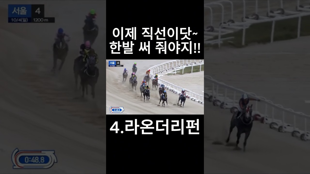 이제 직선이닷  한발 써 줘야지!!  #경마  #경마예상  #경마방송  #경마예상방송  #서울경마  #금요경마  #토요경마  #일요경마 #경마장