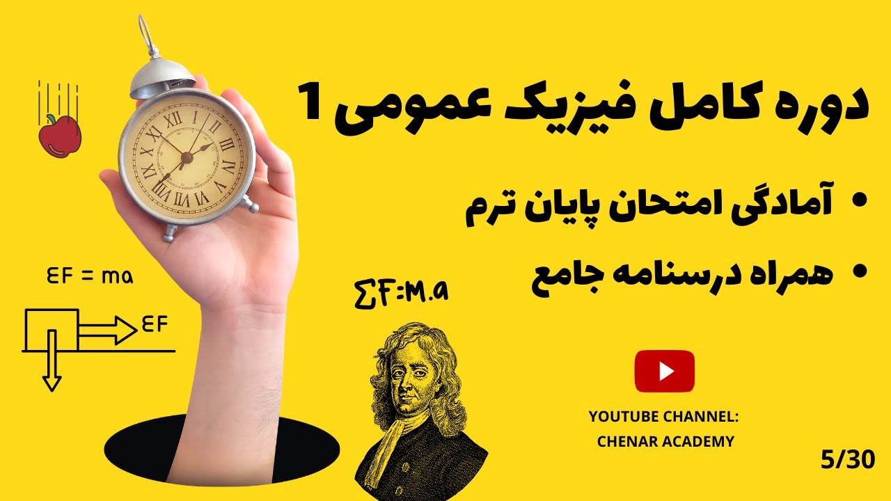 آموزش فیزیک عمومی ۱ - همراه درسنامه - حرکت یک بعدی (فصل دوم) - 5/30