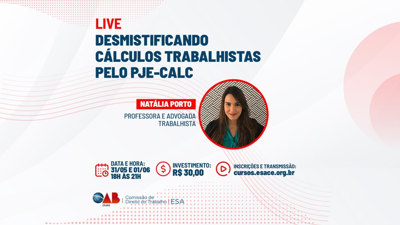 Desmistificando cálculos trabalhistas pelo PJE Calc | DIA 31