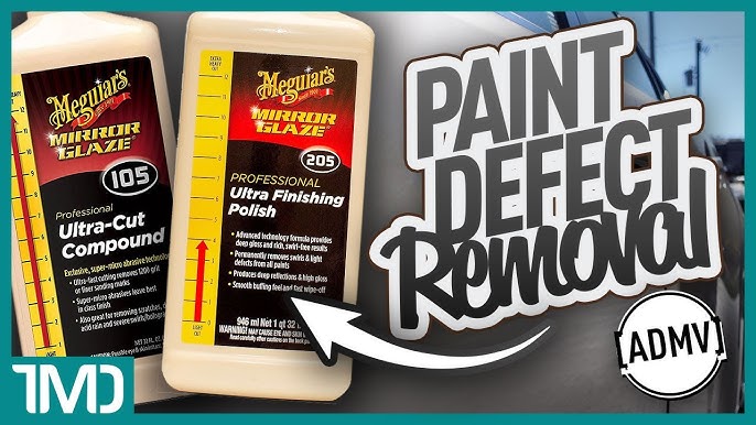 Meguiars Mirror Glaze #105 Ultra-Cut Compound 8 oz. New D.A. Version