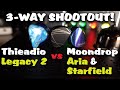 Thieaudio Legacy 2 vs. Moondrop Aria vs. Moondrop Starfield 3-Way Shootout! Best Budget IEM