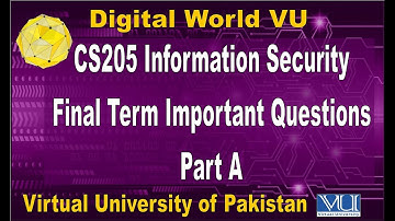 CS205 Final Term Questions Part A