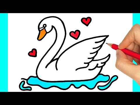 Video: Cómo Dibujar Un Cisne