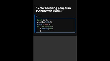 “Draw Stunning Shapes in Python with Turtle!”