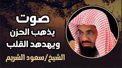 صوت يُذهب الحزن ويهدهد القلب.. تلاوة ساحرة للشيخ سعود الشريم