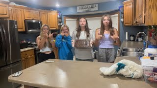 blind, deaf, mute, and no hands 4 person baking challenge - brownies